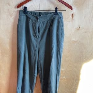 ASOS high waisted grey/green pants